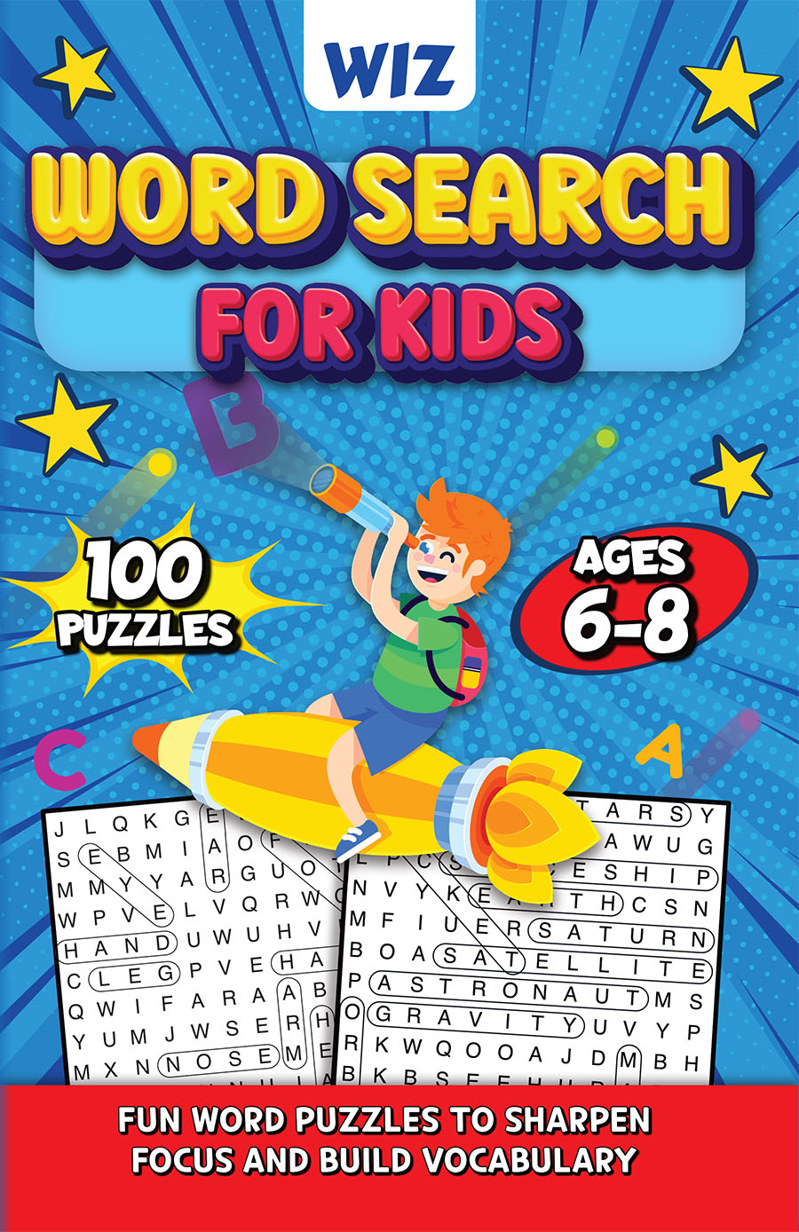 Wiz Word Search for Kids Ages 6–8 cover